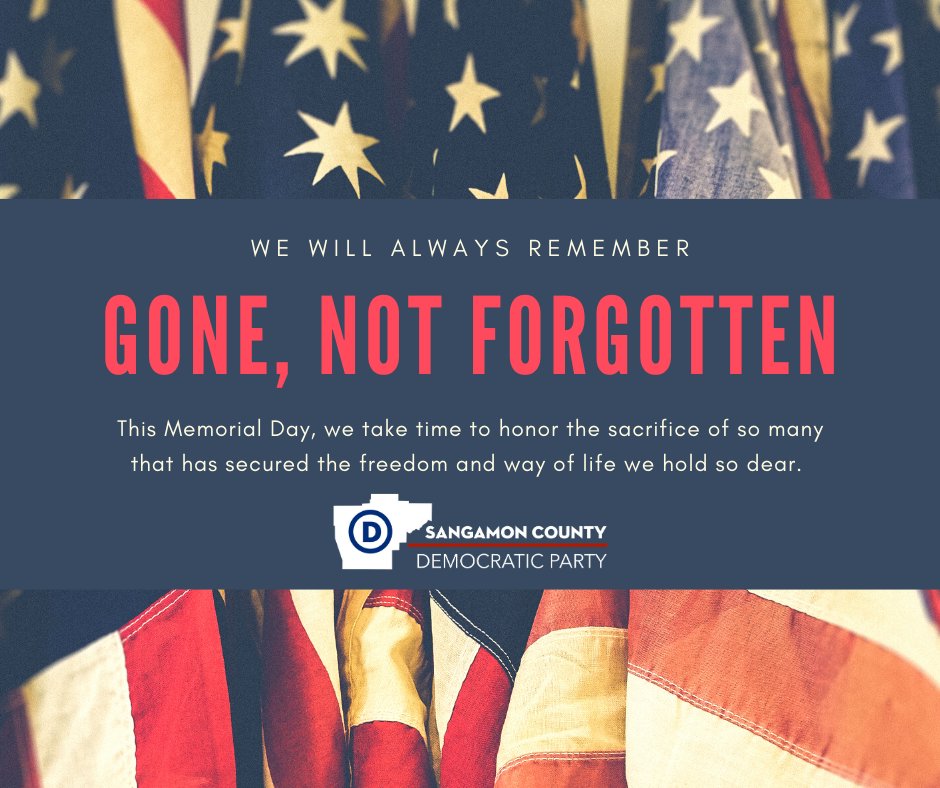 Today we take time to remember and honor those that have made the ultimate sacrifice to establish and preserve our freedom and the way of life we hold so dear.