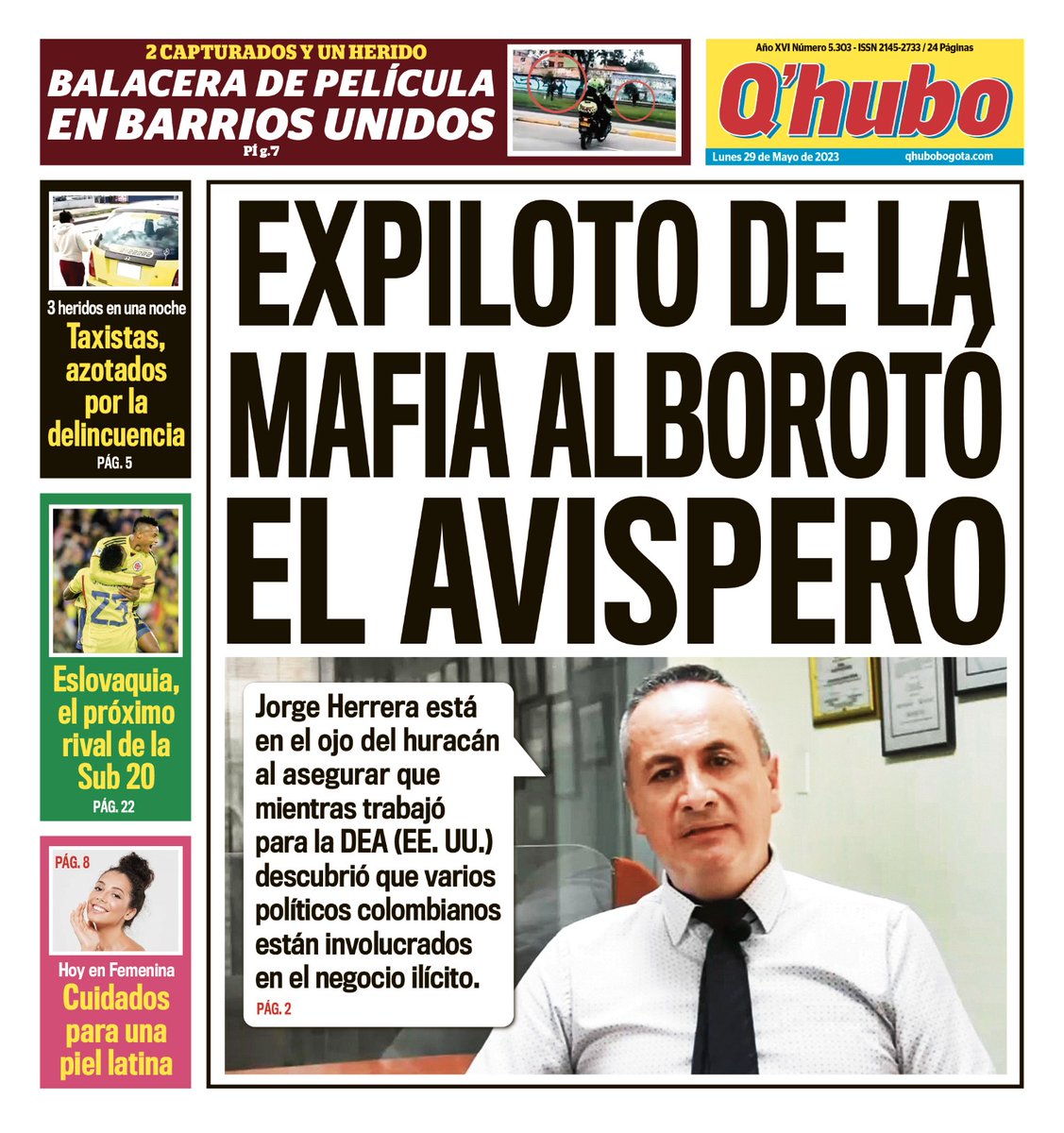 Esta es nuestra #CONTRAPORTADA para el #lunes 
Adquiera la versión impresa con su voceador de confianza