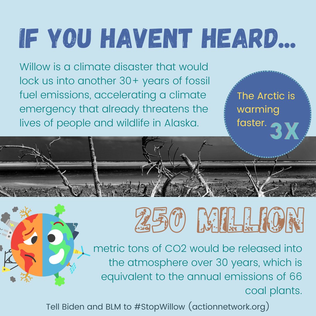 plastictides's tweet image. Have you heard of the #WillowProject? 

ConocoPhillips' oil drilling project would threaten the health and safety of Alaska's environment. Find out why!!! 👇
----
#LiveUpstream

#Willowproject #Bidenadministration #oildrilling #oilindustry #alaskinwildlife