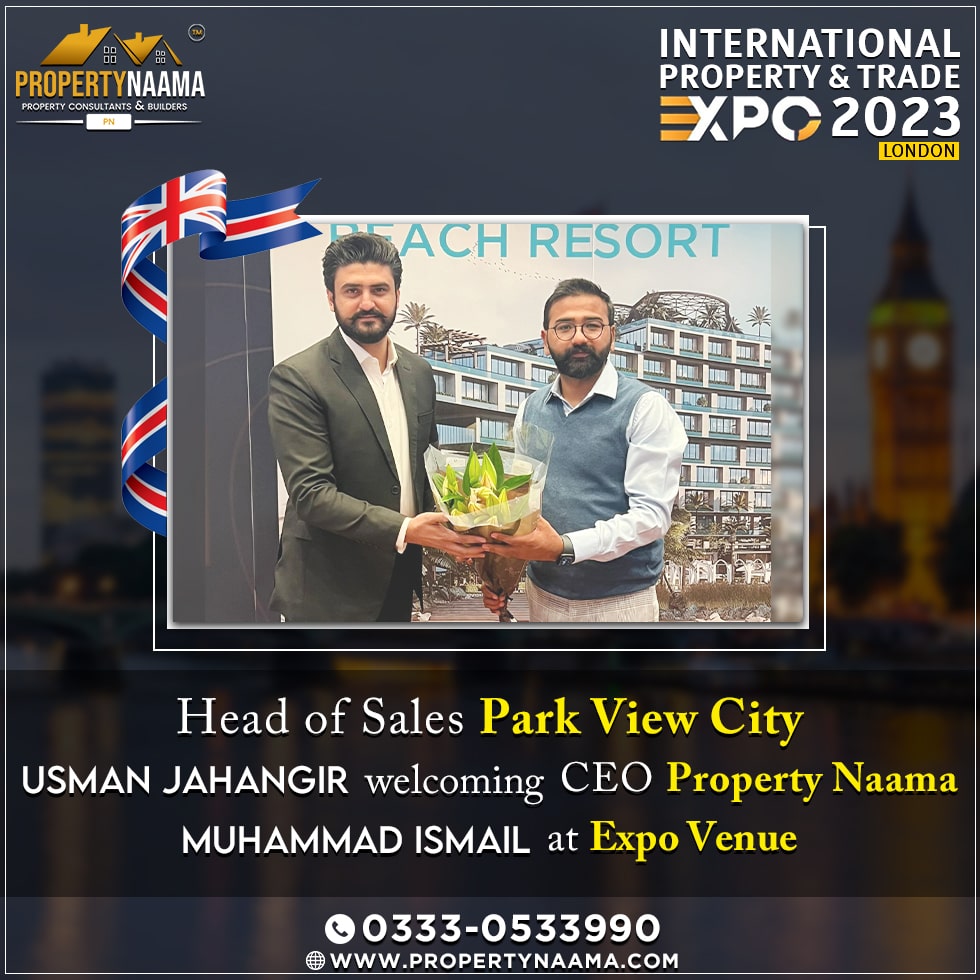 Head of Sales Park View City Usman Jahangir Welcoming CEO Property Naama Group Muhammad Ismail at Expo Venue.

#muhammadismail #ismailnaamian #Ceopropertynaamagroup #internationalexpo #realestsate #parkviewcity #headofsales #UsmanJahangir #investment #developer #Uk #warmwelcome