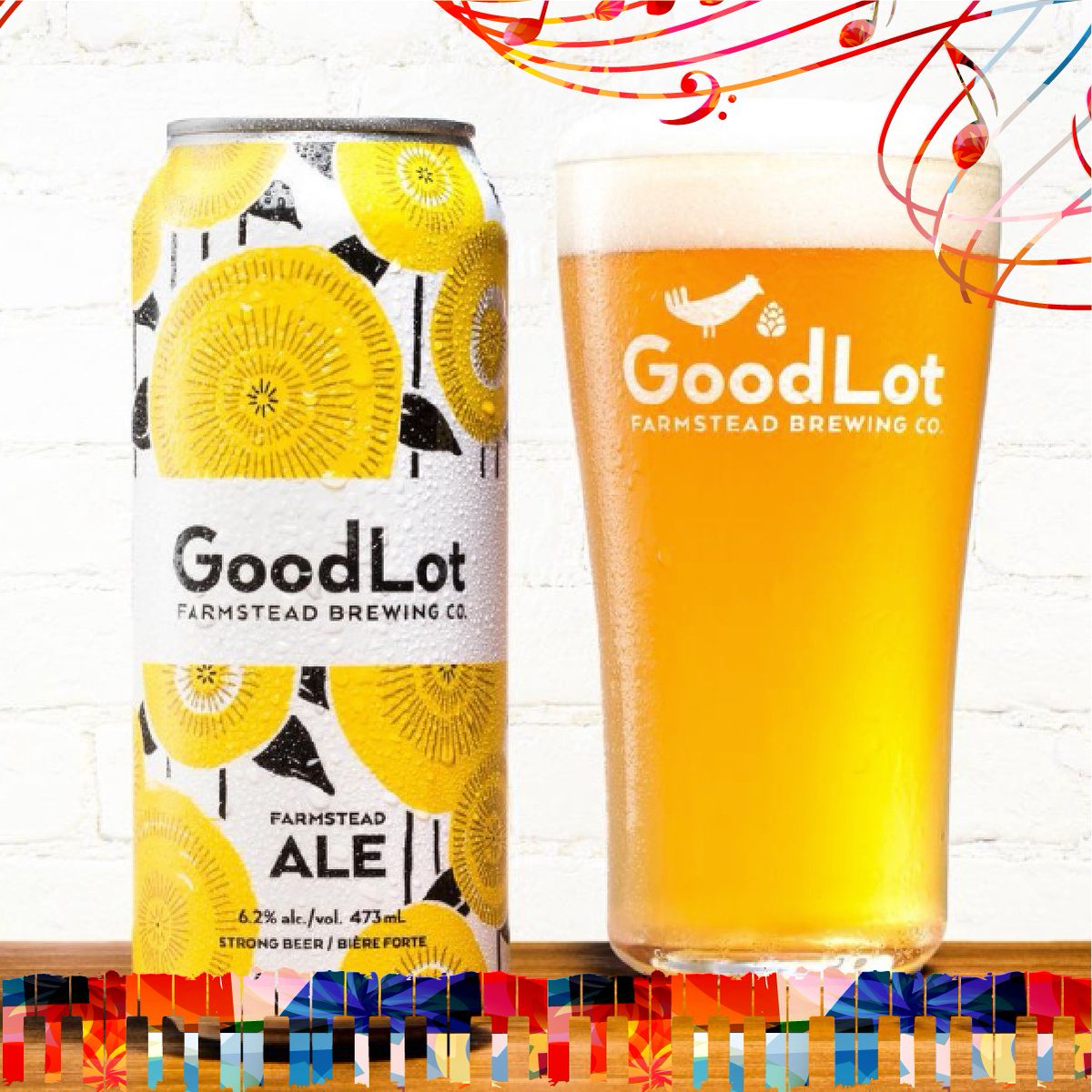 A very large shout-out of welcome to our new friends and neighbours at Goodlot Farmstead Brewing Co who have come on board as a Festival Sponsor and we are very excited to be featuring their most excellent brews on tap in the TD Mainstage area.  
goodlot.beer