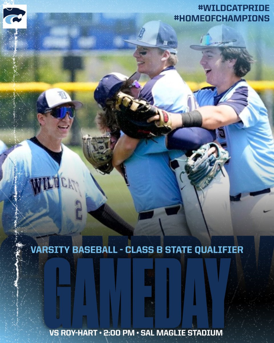 GAMEDAY! Class B-1 Sectional Champion Varsity Baseball (21-1) travels to Sal Maglie Stadium in Niagara Falls to take on Roy-Hart (17-4) who are the Class B-2 Champions. The Section VI Class B State Qualifier game starts at 2 pm.