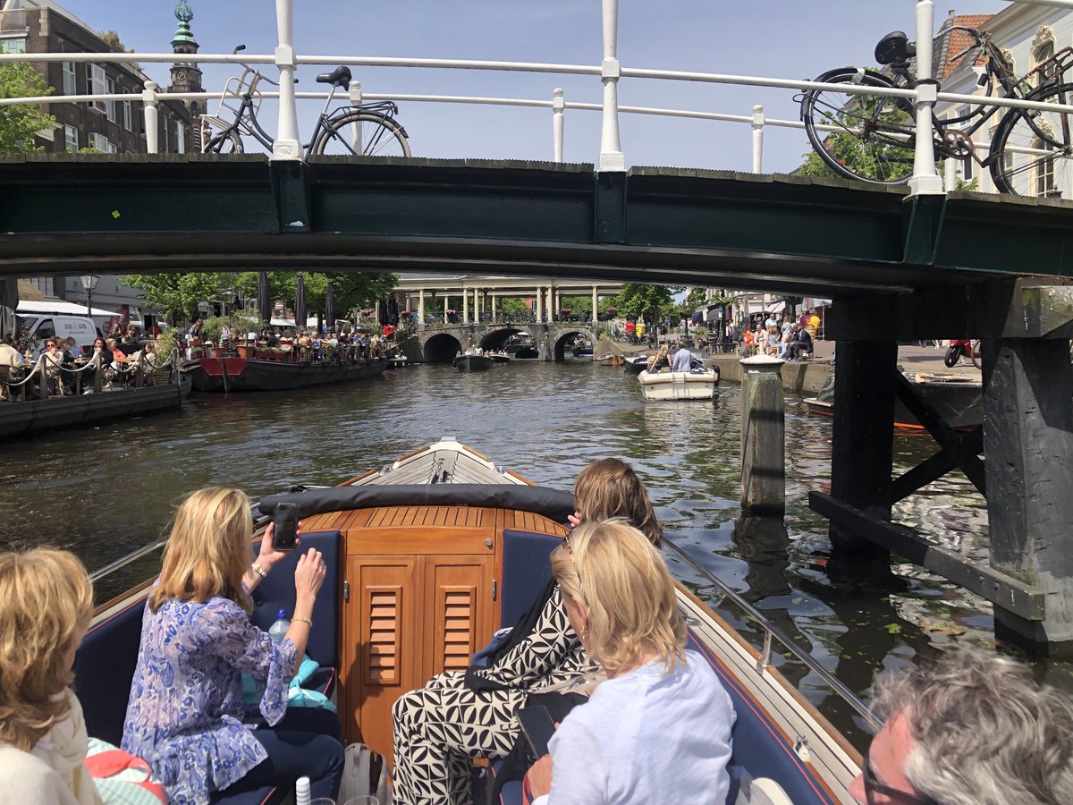 Another lekker experience cruising the canals of Leiden in the sunshine.