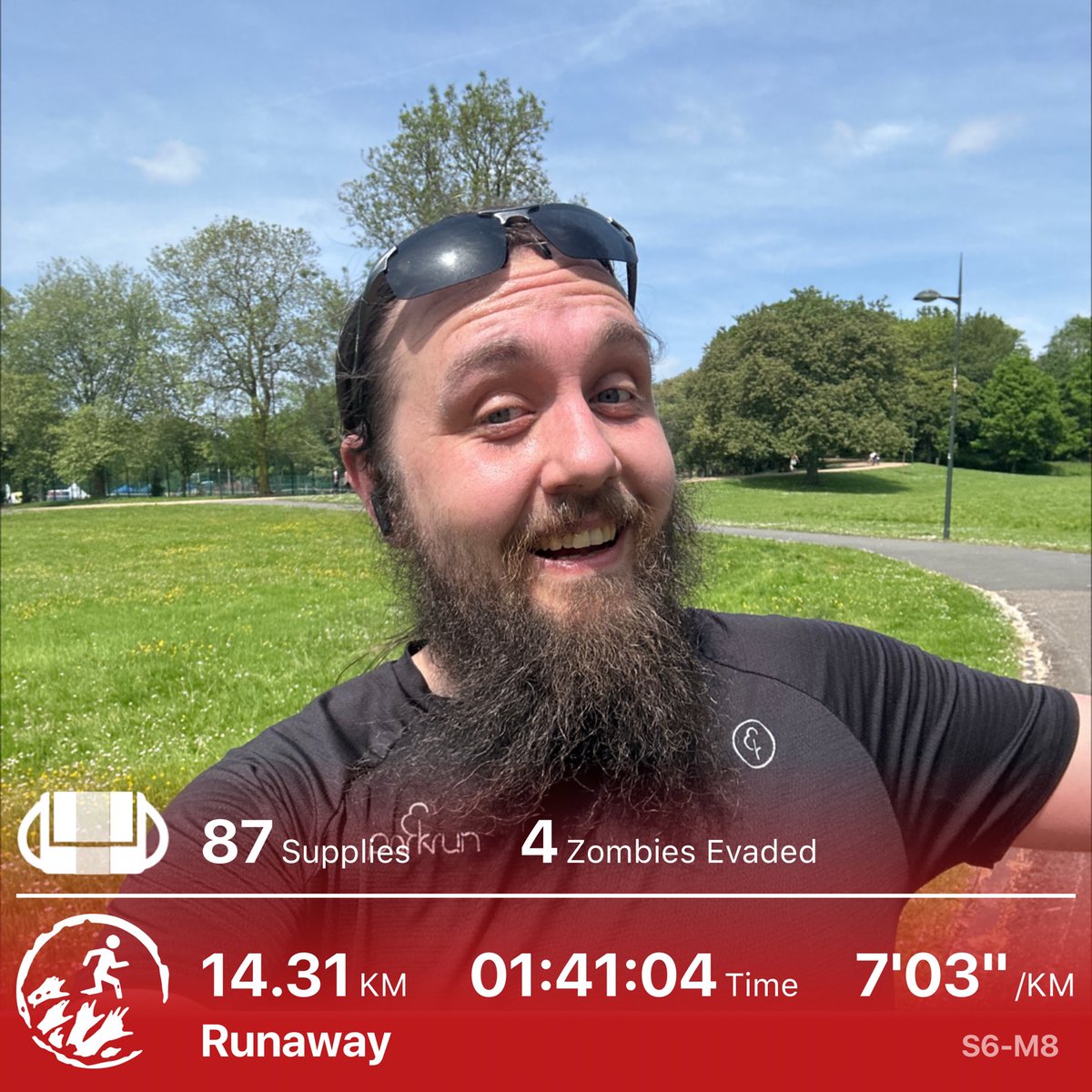 Hopped trains to meet in secret with a contact in Ministry territory #zombiesrun #pottersarf training 9 miles today might be my last run for a while should probably rest and heal my legs. Fun espionage mission in ZR today though!