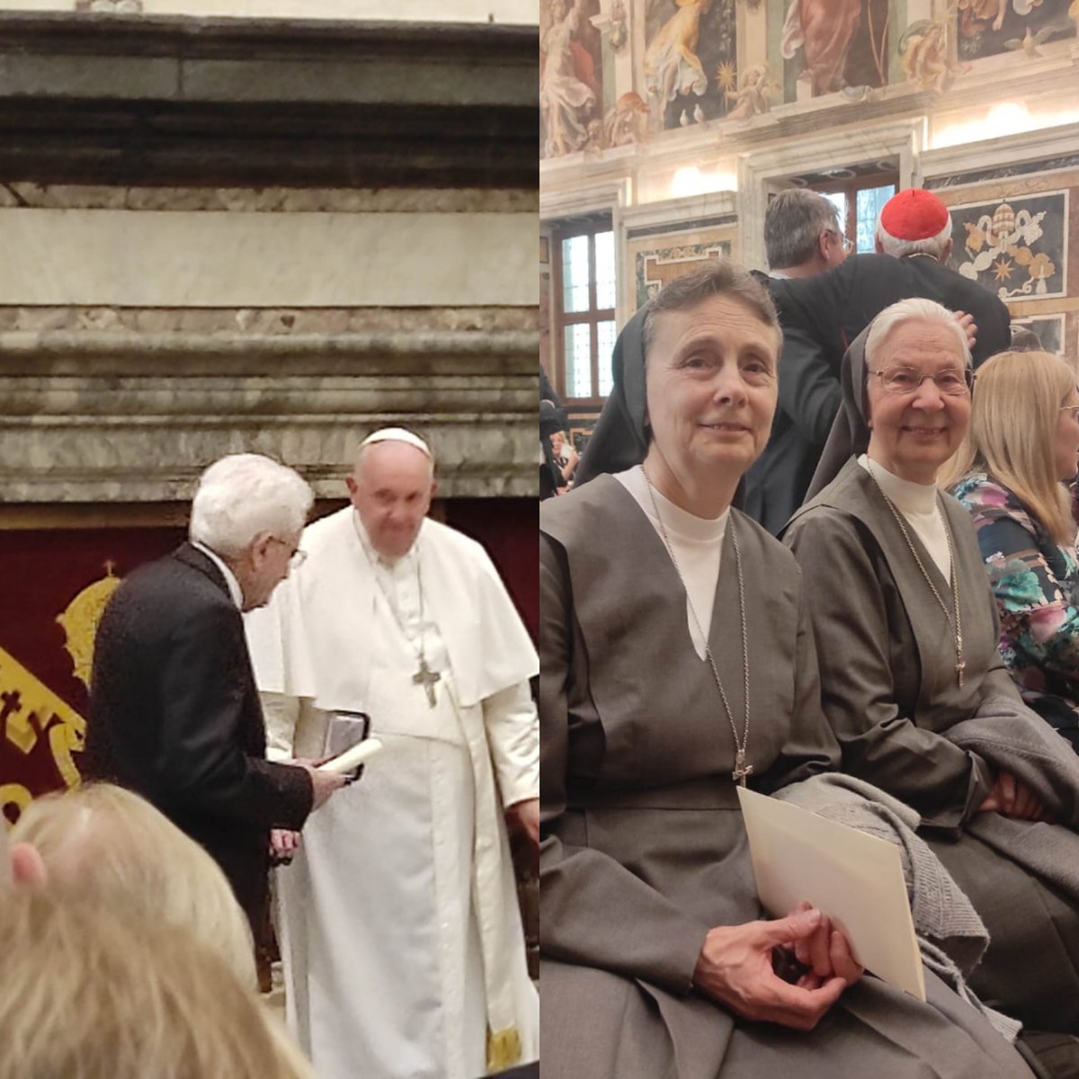 Facoltà di Scienze dell'Educazione Auxilium (@pfse_auxilium) on Twitter photo #29maggio. "Premio Internazionale Paolo VI" al Presidente Mattarella. Alla cerimonia con <a href="/pontifex/">Pope Leo XIV</a>, anche l’Istituto delle Figlie di Maria Ausiliatrice, per il rapporto con l’Istituto Paolo VI, con cui in particolare la Facoltà collabora per lo studio su Paolo VI e l’educazione. #29maggio. "Premio Internazionale Paolo VI" al Presidente Mattarella. Alla cerimonia con <a href="/pontifex/">Pope Leo XIV</a>, anche l’Istituto delle Figlie di Maria Ausiliatrice, per il rapporto con l’Istituto Paolo VI, con cui in particolare la Facoltà collabora per lo studio su Paolo VI e l’educazione.