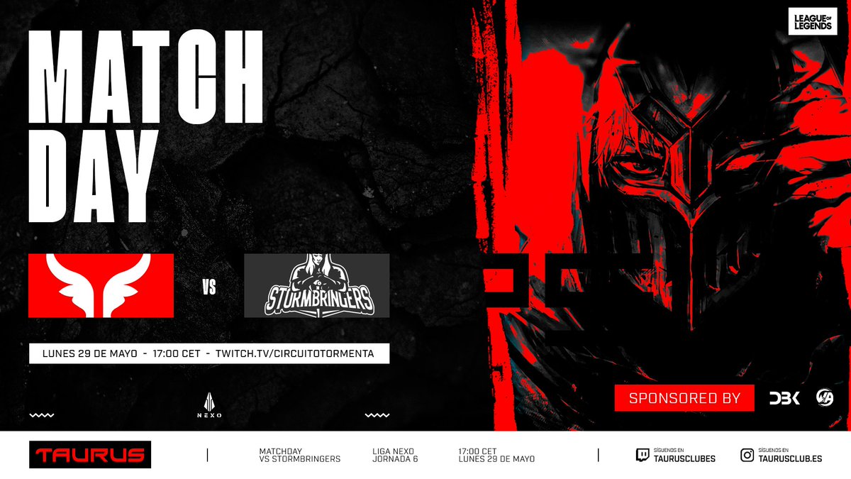 W2A Taurus Esports 🐂 (@taurusclubes) on Twitter photo Estamos ante un gigante...
Pero eso no significa que no debamos dar el 1000% 🔥
🏆 Liga Nexo J6
🆚 @StormBringersGG
⏰ 17:00
📺 /taurusclubes
🎙️ <a href="/Equiselx/">Equis</a> e <a href="/Ismael_Belando/">Ismael Belando</a>
🎥 <a href="/CalvoPoderoso33/">Francisco Garcia</a>
#BeBraveBeTaurus 🤍 Estamos ante un gigante...
Pero eso no significa que no debamos dar el 1000% 🔥
🏆 Liga Nexo J6
🆚 @StormBringersGG
⏰ 17:00
📺 /taurusclubes
🎙️ <a href="/Equiselx/">Equis</a> e <a href="/Ismael_Belando/">Ismael Belando</a>
🎥 <a href="/CalvoPoderoso33/">Francisco Garcia</a>
#BeBraveBeTaurus 🤍