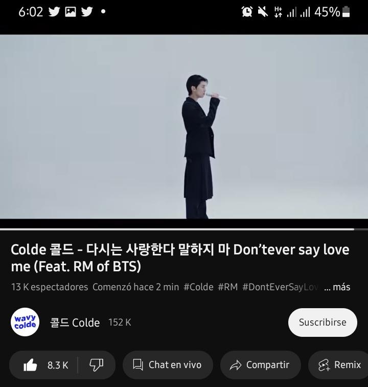 myglosshy's tweet photo. — ARMY, ya está disponible el MV de ‘Don't Ever Say Love Me’. Tenemos metas de 24 horas que cumplir, debemos lograr de 2,5M-3M views, ¿Están haciendo stream? Comenta aquí tu captura #RM

📍:(https://t.co/UcEhdTqIfM) https://t.co/fDmijrFCg4