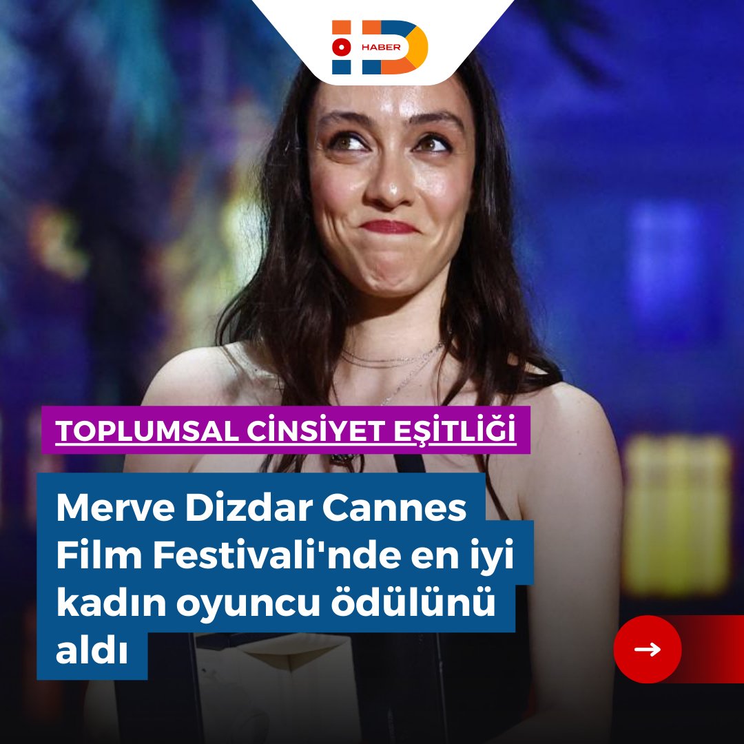 Merve Dizdar Cannes Film Festivali'nde en iyi kadın oyuncu ödülünü aldı. Haberin detayına idemahaber.com üzerinden ulaşabilirsiniz.

#idemahaber #haber #toplumsalcinsiyeteşitliği