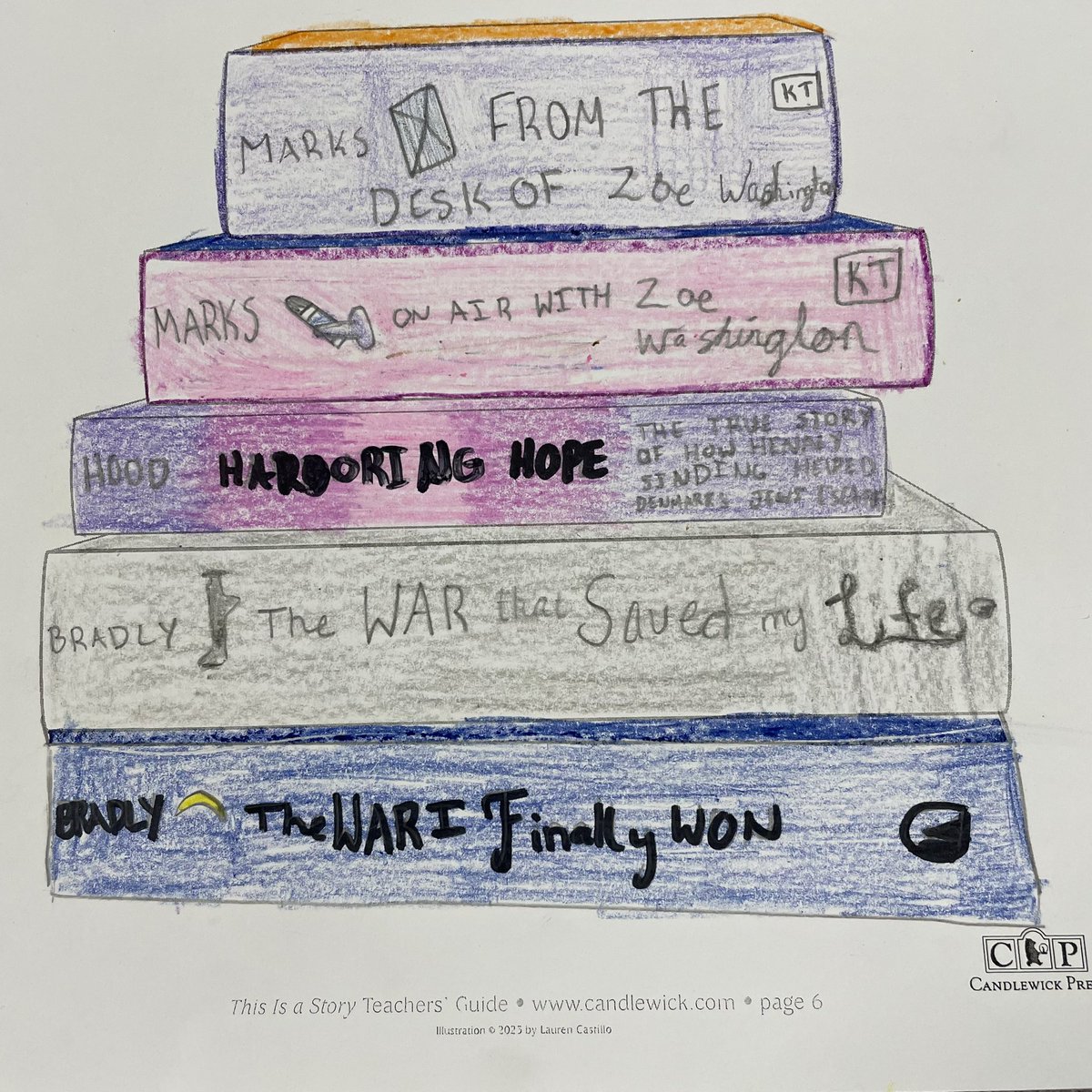 colbysharp's tweet image. We’ve been  using the activity guide from THIS IS A STORY for lots of fun things in our classroom. We are currently creating favorite books lists. candlewick.com/book_files/153…