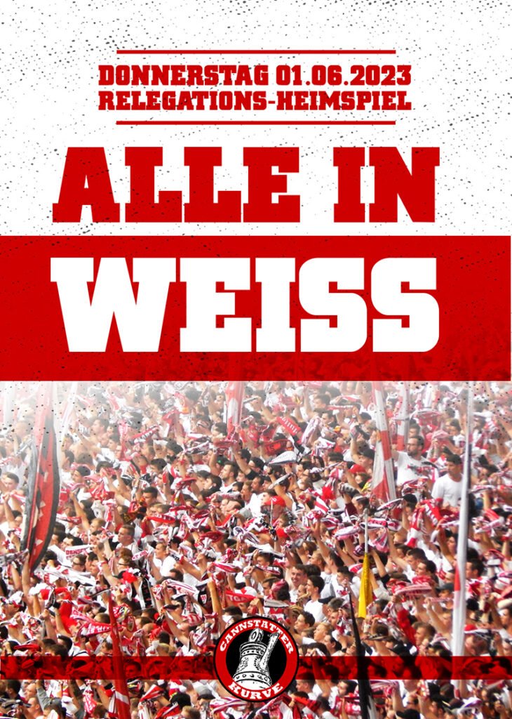 Donnerstag 01.06.2023 Relegation-Heimspiel – Alle in Weiß! ➡️ cc97.de/relegations-he…

#VfBHSV #VfB #Stuttgart @stuttgarttweets