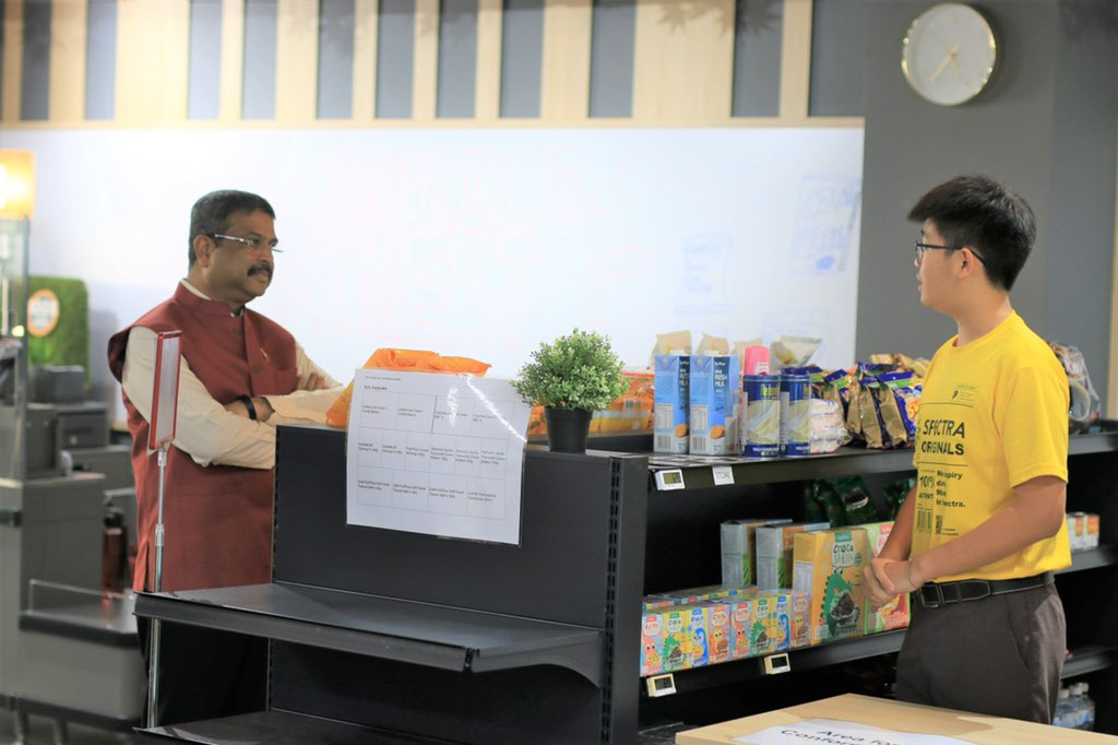 dpradhanbjp's tweet photo. Happy to know that the school prioritises skills-based education and also focuses on  encouraging learning at the pace suitable for every learner to prepare them for future workplaces. https://t.co/38j3zJggiQ