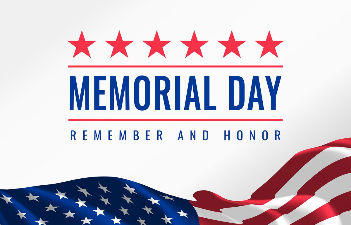 We wish everyone a happy and safe Memorial Day and thank those who have served, we are grateful for your sacrifice.
#MemorialDay