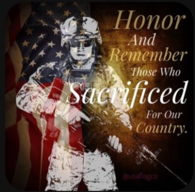 All gave some…Some gave all #GodBlessOurTroops 🇺🇸🙏👊🏼