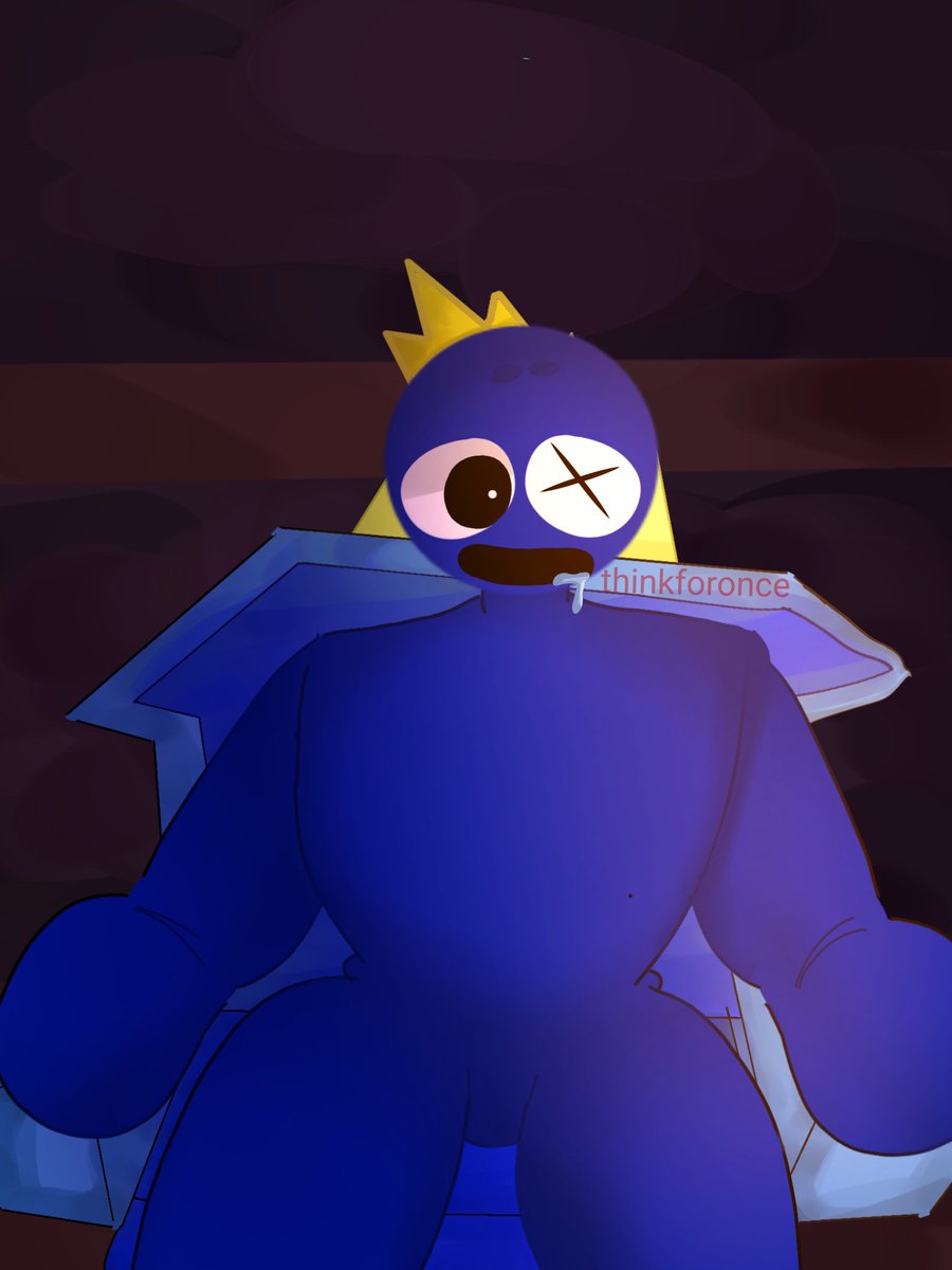 Thinkforonce123's tweet photo. I made blue on his throne. I only did this because chapter 2 is coming out 
#rainbowfriends @royandcharcle https://t.co/fBdrqgFYbj