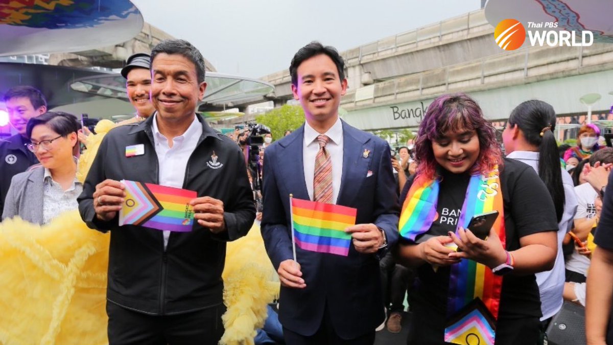 Move Forward party leader Pita Limjaroenrat has assured members of the LGBTQ community that his party will push for the promulgation of an equal marriage law before Thailand hosts the WorldPride event in 2028.

Read more: thaipbsworld.com/pita-promises-…

#ThaiPBSWorld #ThailandNews