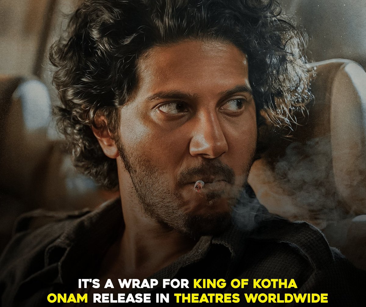 #DulquerSalmaan It's a wrap for @dulQuer's Much Awaited #KingOfKotha! 
In Cinemas This ONAM..!! 

#DulquerSalmaan #dq #dulquer #Mammootty #Mollywood #malayalam #malayalammovie #indianmovie