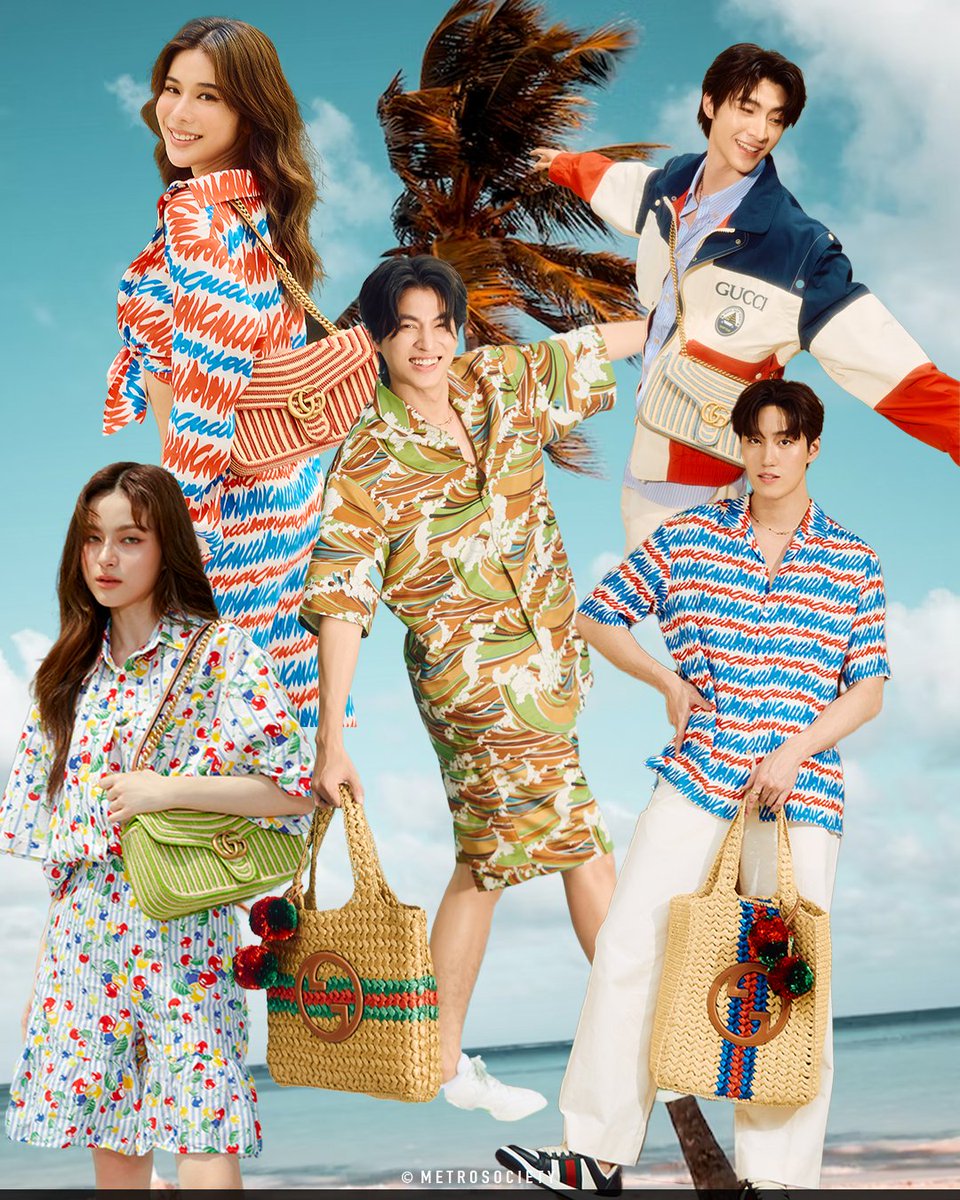 #GUCCI ร่วม Friend of House #กลัฟคณาวุฒิ และ #ต่อธนภพ #เก้าสุภัสสรา #บลูพงศ์ทิวัตถ์ #พรีมชนิกานต์ คอลเลคชั่นที่ถ่ายทอดเรื่องราวหลากหลายในฤดูร้อน #guccisummerstories ผ่านการออกเดินทางสำรวจสถานที่ใหม่และการพักผ่อน #gulfkanawut #thanapob_lee #supassra_sp #blue_pongtiwat #primiily