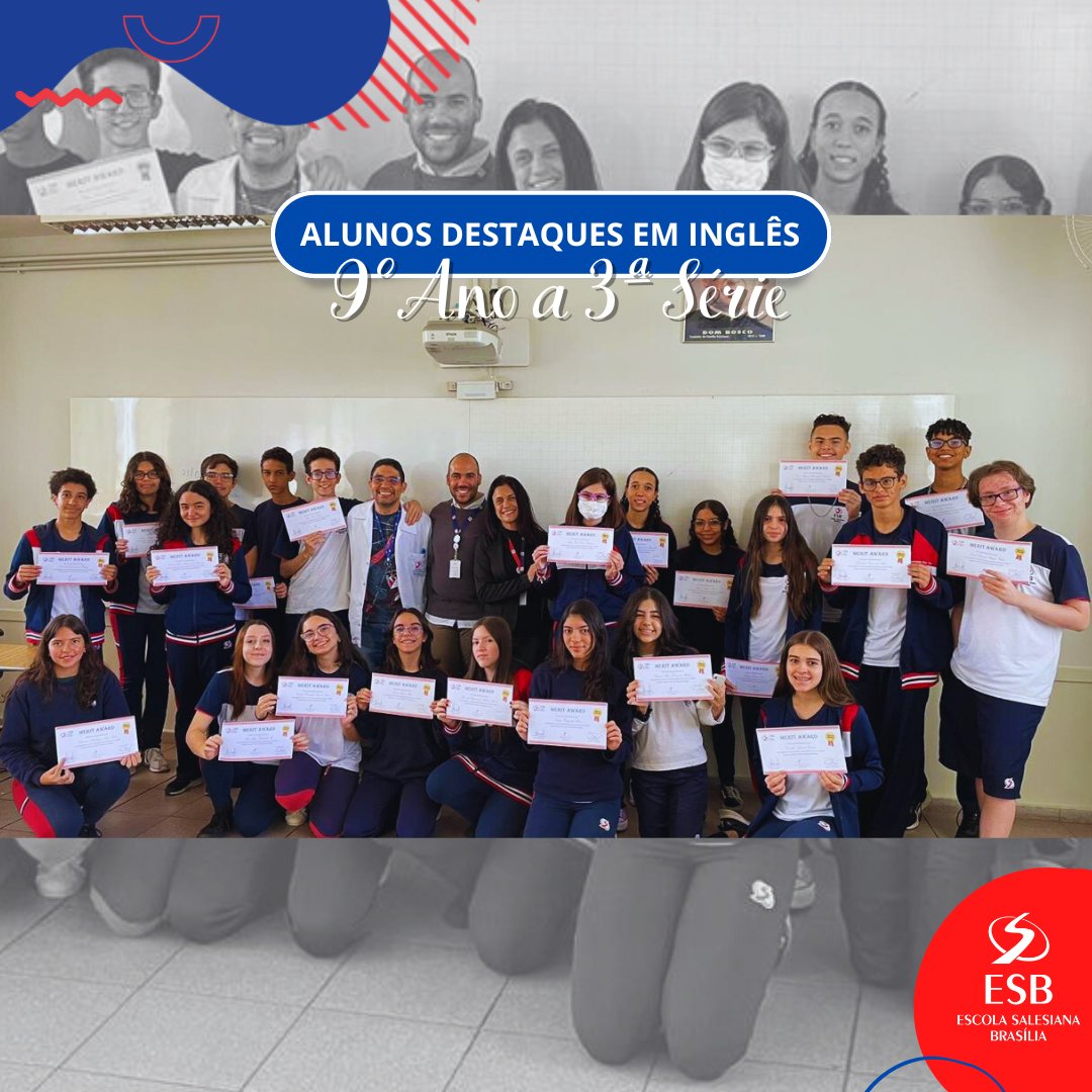 esb_df's tweet image. Os alunos dos 9° anos e Ensino Médio receberam um certificado de honra ao mérito pelo excelente desempenho em Inglês durante o primeiro trimestre de 2023.

Congratulations!!!!

#programabilingue #alunosdestaques
#alunosprodigios #RSB #IMM #ISJB #ESB