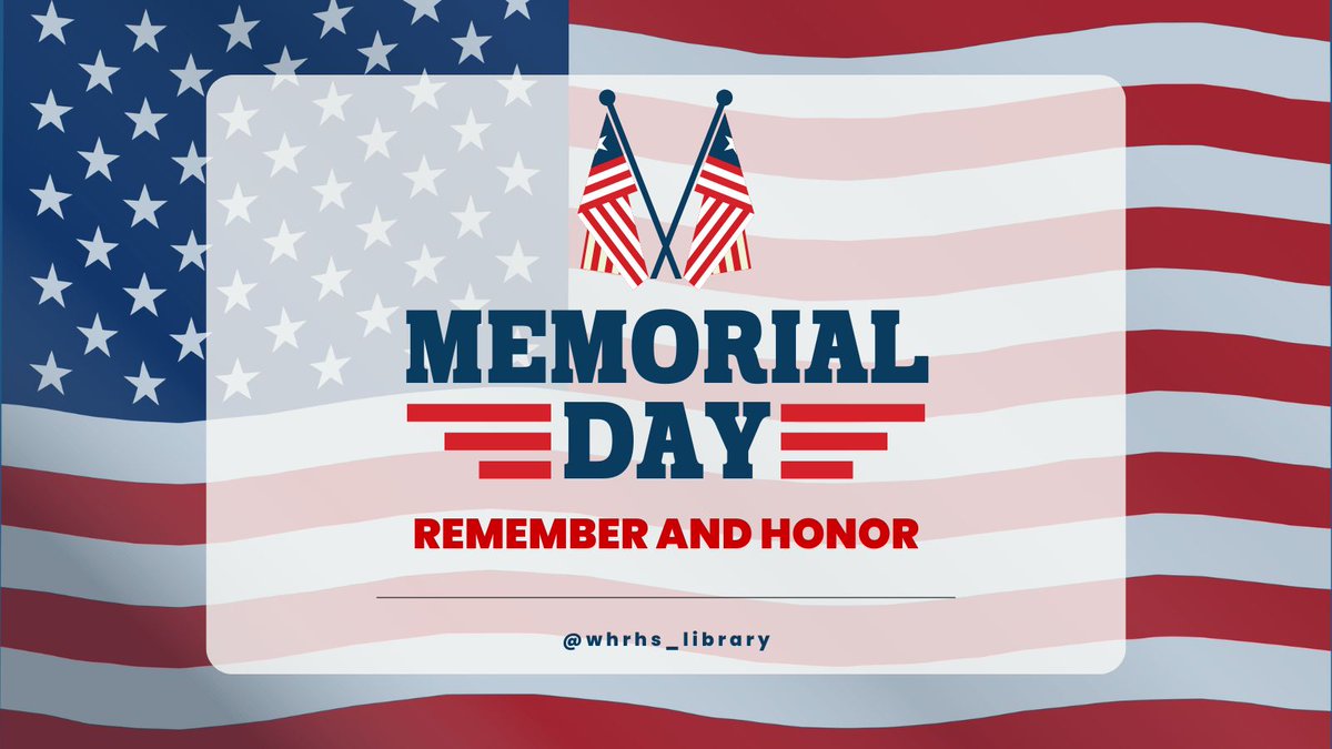 Today, we pause to pay tribute to the selfless heroes who have made the ultimate sacrifice in service to our nation. On this Memorial Day, we remember, we honor, and we express our deepest gratitude. 🇺🇸 #whpantherpride #MemorialDay2023