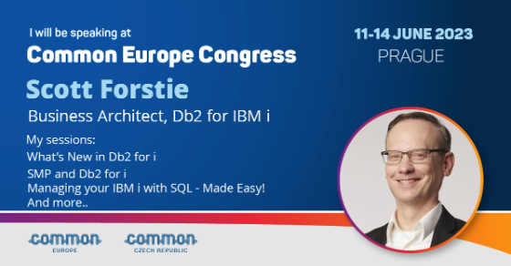 Forstie_IBMi's tweet image. Hello friends...

Join me at the Common Europe Congress and we can discuss anything related to IBM i. There is a fantastic list of speakers. Join us by visiting: comeur.org/#home

#IBMi #Db2fori #SQLcandoit @CommonEurope @COMMONug @CommonFrance @commonsweden ...