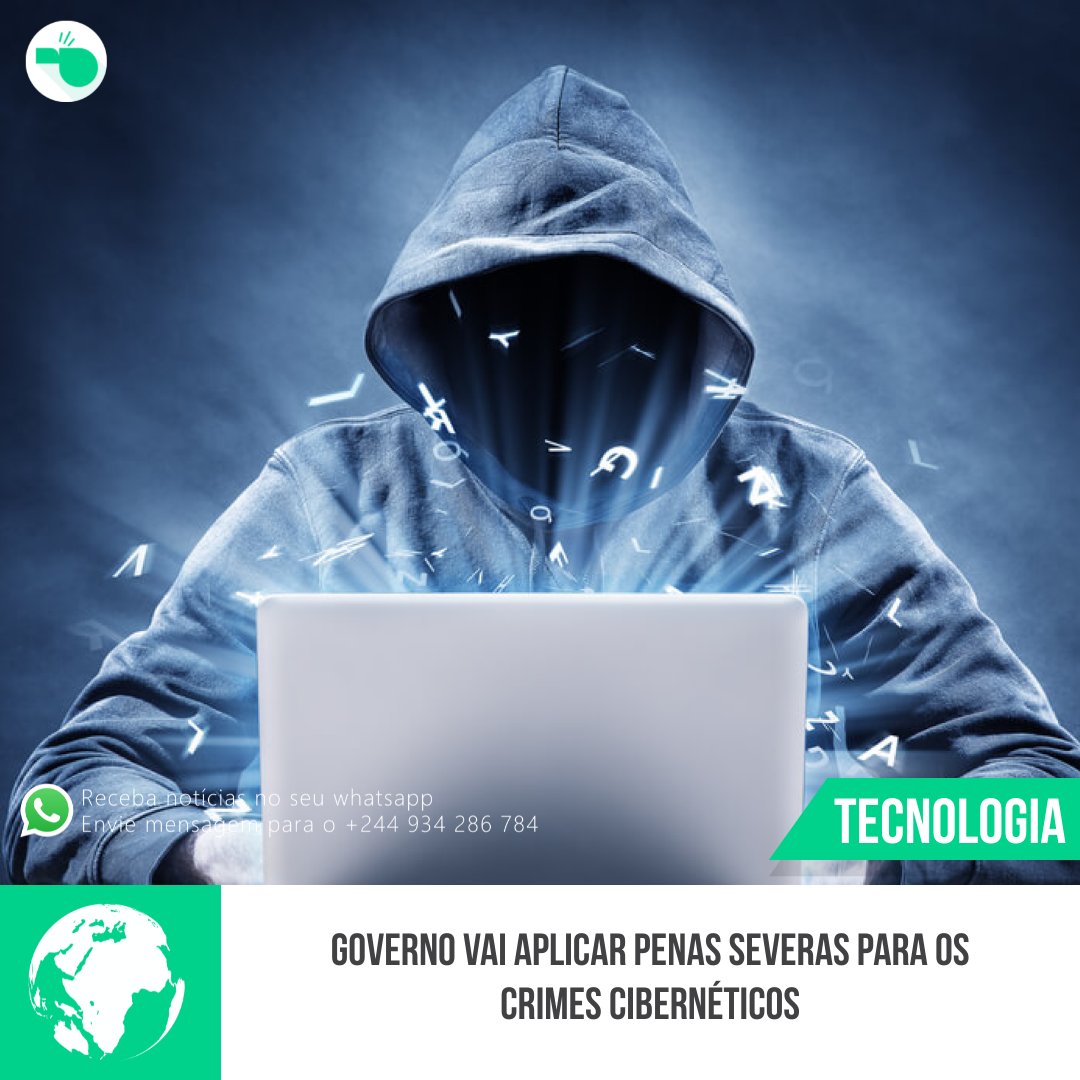 O Governo Angolano vai aplicar penas severas para os crimes cibernéticos, com vista a dissuadir os agressores e malfeitores desta prática, segundo o…

Notícia completa no link abaixo:
ow.ly/GkY950OyQYy