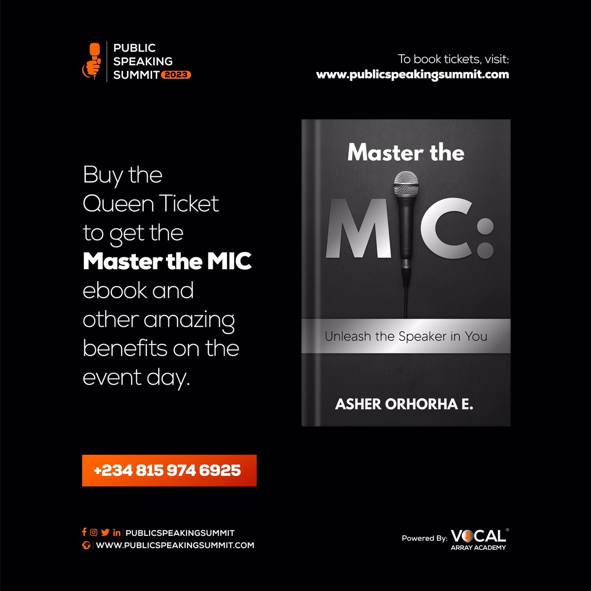 PublicSummit's tweet photo. Reading this book is going to help you know a lot about the art of public speaking.

It is going to be free if you purchase the Bishop or the Queen ticket.

Get your ticket now‼️‼️‼️

#Phyna𓃰 || HAPPY BIRTHDAY BELLA OKAGBUE || CARTEL 26 IS HERE

#PSS2023 #publicspeakingsummit https://t.co/2vCnrfqARz