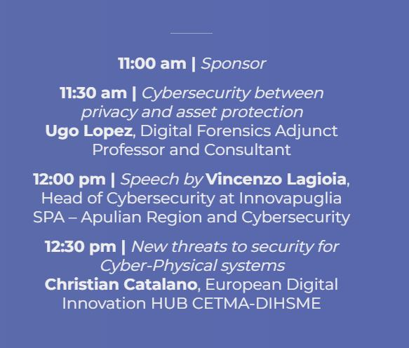 Per chi fosse interessato, il 7 giugno prossimo terrò un breve intervento a Lecce presso Illuminate (illuminate2023.eu).

Programma: illuminate2023.eu/.../PROGRAMMA-…

<a href="/_andrea_lisis/">Andrea Lisi</a>