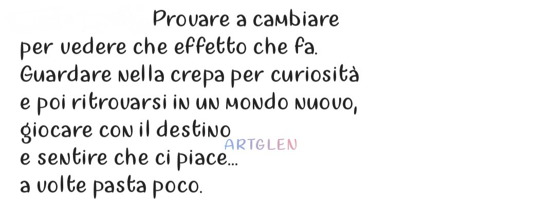 ARTGLEN's tweet photo. Prova cambiare il modo di vedere le cose,
il modo di vestire,
le scarpe e i posti dove andare...
Non cambi tu, ma cambia tutto il  mondo intorno a te.
#scrivere 
#pensieri
#artglen https://t.co/WpKthbP4Nx