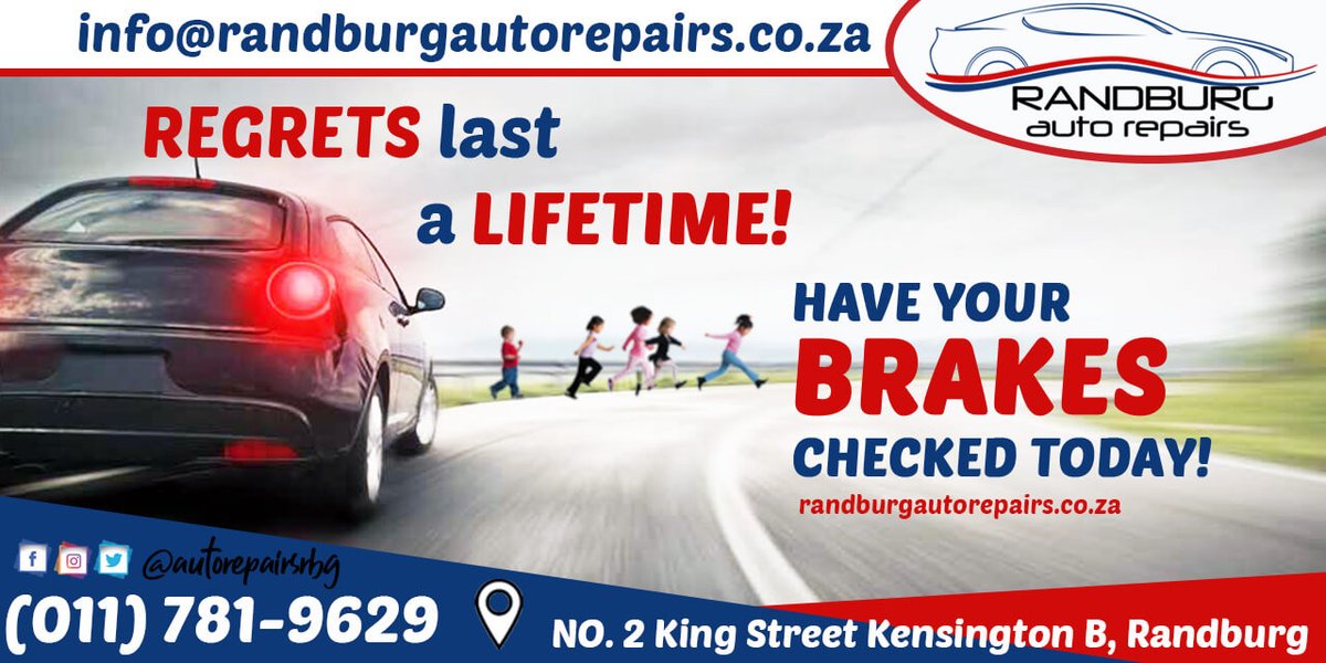 autorepairsrbg's tweet photo. ‼️‼️‼️ Brakes save lives & there is no reason to drive with worn or damaged ones ‼️‼️‼️
We are @AutomobilSA approved
#livesmatter #stoppingpower #brakes #carcare #vehiclesafety #randburg #arrivealive #brakepads #brakedisks #newbrakes #brakesmatter #driversafety #ABS https://t.co/mNb7DweUJM