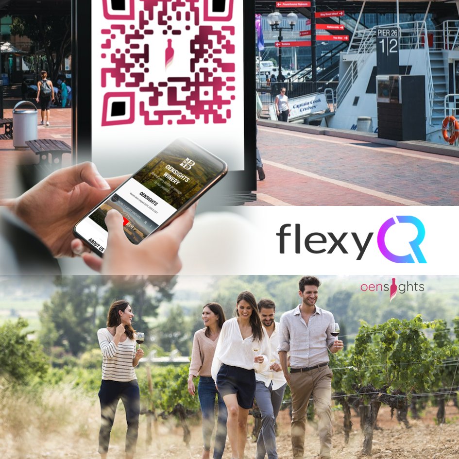 Attract visitors to your winery with flexyQR by @oensights - oensights.com/?sc=t230529 

#winebusiness #winetourism #winemarketing #qrcodes #oensights #flexyqr
