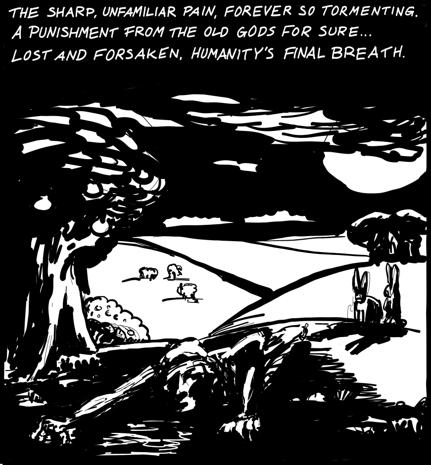 LinesofLifeCmc's tweet photo. Gnawing. Eviscerating pain. What is this nightmare? We are all afflicted. The whole tribe, ravaged. The Elders have no answers. The gods have fallen silent... https://t.co/sTZOFsphWd