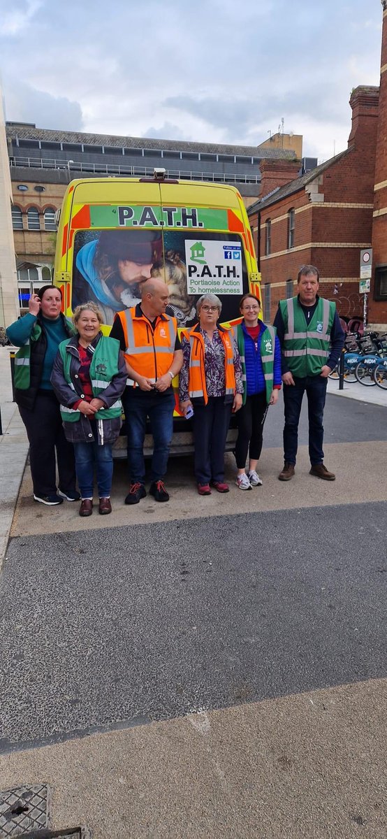 CianMacG's tweet photo. Portlaoise Action to Homelessness are badly in need of a new van so that we can continue to go up to Dublin every week to hand out food, clothes and other items to those in need. Any donation at all would be greatly appreciated. Even a retweet goes a long way! Donation link below https://t.co/N3e1va7fiU