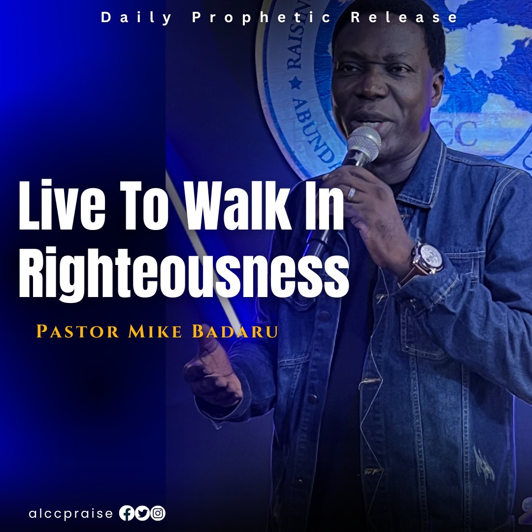 alccpraise's tweet image. Blessings without righteousness will come to the reward of sorrow and to be righteous remains a divine responsibility every man needs to command and enjoy enduring blessings.
#Proverbs14:34
#dailypropheticrelease