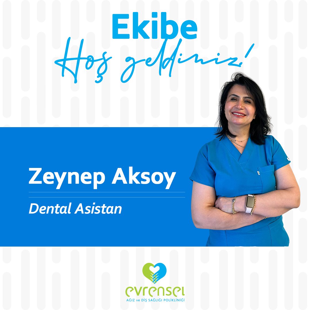 Dental Asistan Zeynep Aksoy'a ekibe hoş geldin diyoruz!

#evrenseldiş #gülüştasarımı #smiledesign #hayatagülümse #sağlıklıgülüşler #dişsağlığı