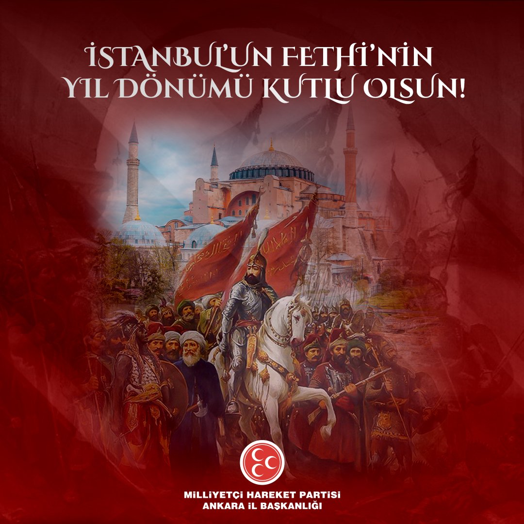 İstanbul’un Fethinin 570. Yıl Dönümü Kutlu Olsun🇹🇷

#istanbulunfethi