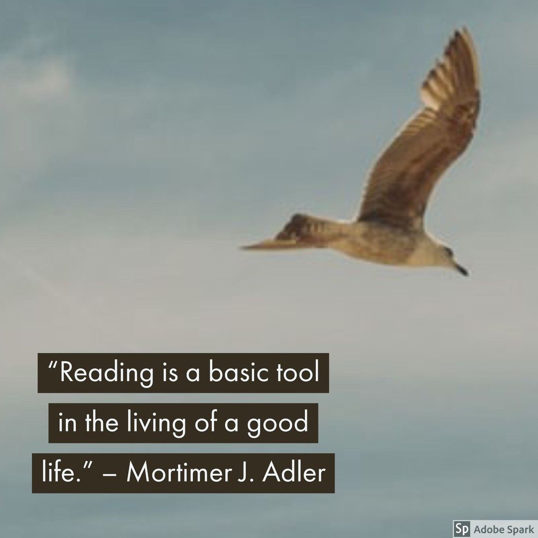 Quote of the day: “Reading is a basic tool in the living of a good life.” – Mortimer J. Adler               
 #kidlit #reading #ukedchat