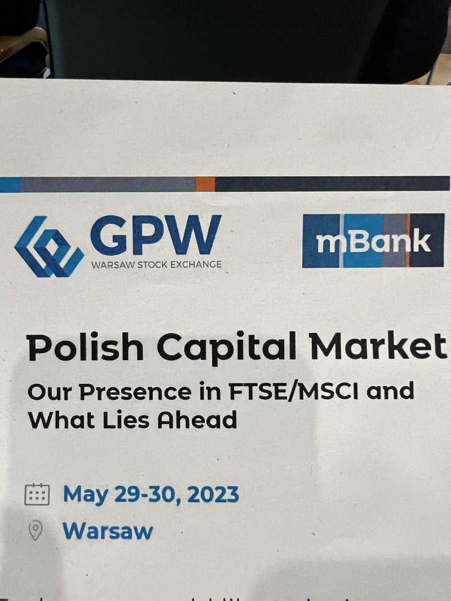 Elisabetta Falcetti (@bettafalcetti) on Twitter photo Looking forward to present at this conference organised by the Warsaw Stock Exchange and Mbank on the Polish Capital Market today. <a href="/EBRD/">The EBRD</a> has been a strong supporter of the development of the local market in Poland. <a href="/JRigterink/">Jurgen Rigterink</a> <a href="/NiginaBabaeva/">Nigina Babaeva</a> Looking forward to present at this conference organised by the Warsaw Stock Exchange and Mbank on the Polish Capital Market today. <a href="/EBRD/">The EBRD</a> has been a strong supporter of the development of the local market in Poland. <a href="/JRigterink/">Jurgen Rigterink</a> <a href="/NiginaBabaeva/">Nigina Babaeva</a>