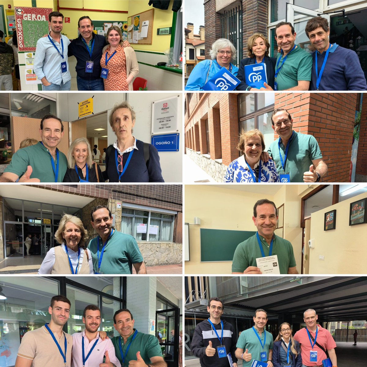 👏👏Gracias a todos los getxotarras que habeis aupado al <a href="/PPdeGetxo/">PPGetxo</a> con un nuevo concejal y tener el mayor porcentaje de voto de todo el <a href="/PPVasco/">Partido Popular Vasco</a> 
👏👏Seguiremos trabajando por un Getxo para todos y por llevar a <a href="/NunezFeijoo/">Alberto Núñez Feijóo</a> a la moncloa.
Graciasssss