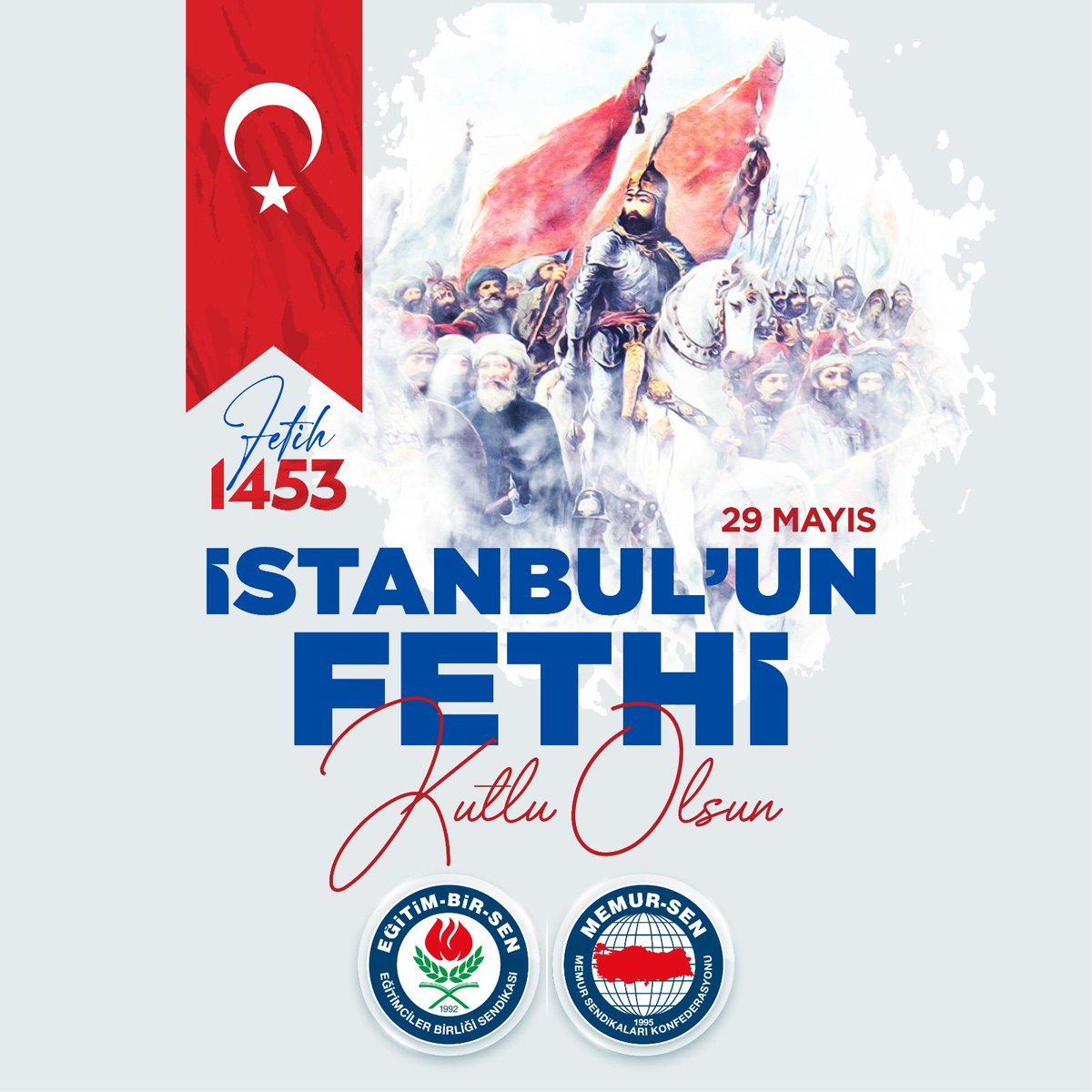 Tarihin istikametini değiştiren, çağ açıp çağ kapatan İstanbul'un Fethi'nin 570. yıl dönümü kutlu olsun.

Fatih Sultan Mehmet Han'ı, kahraman ordusunu ve toprağa düşmüş aziz şehitlerimizi rahmet ve minnetle yâd ediyorum.

#İstanbulunFethi #FatihSultanMehmetHan