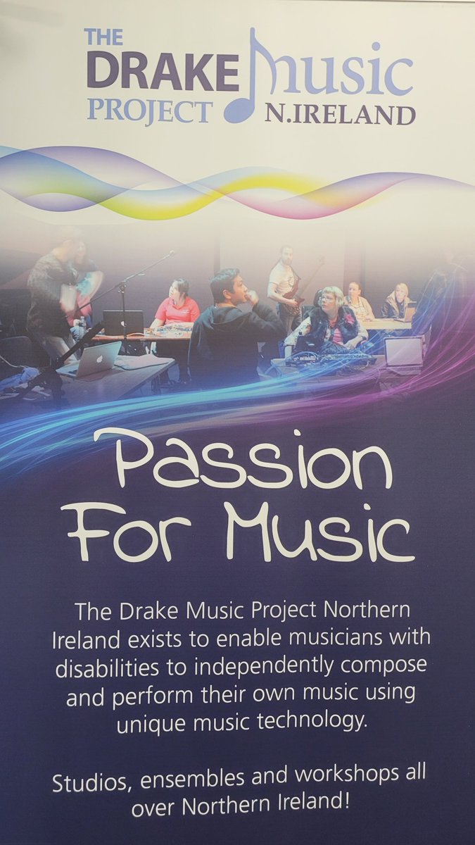 Really enjoyed meeting Michelle from @drakemusicNI on Friday! Drake Music is all about providing access to independent music making for people of all abilities in NI. #Inclusive #music at its best! 

More info: drakemusicni.com

#DrakeMusic #PassionForMusic #BeCreative