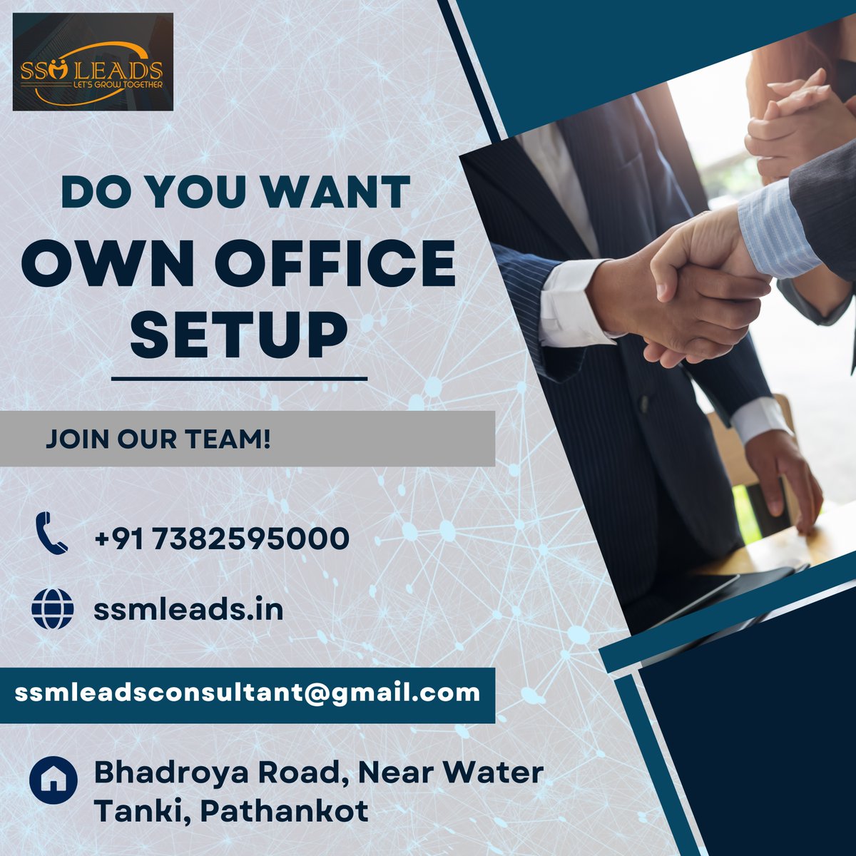 ssmleads321's tweet photo. Do you want own office setup??  We work with customer to help them look about their financial situation, make better decision, get those decision translated instantly into action. Contact us: +91 7382595000

#ssmleads #dsaloan #dsamember #ssmfinancial #ssmpartner #consultant #ssm https://t.co/xPkKuKMF2a