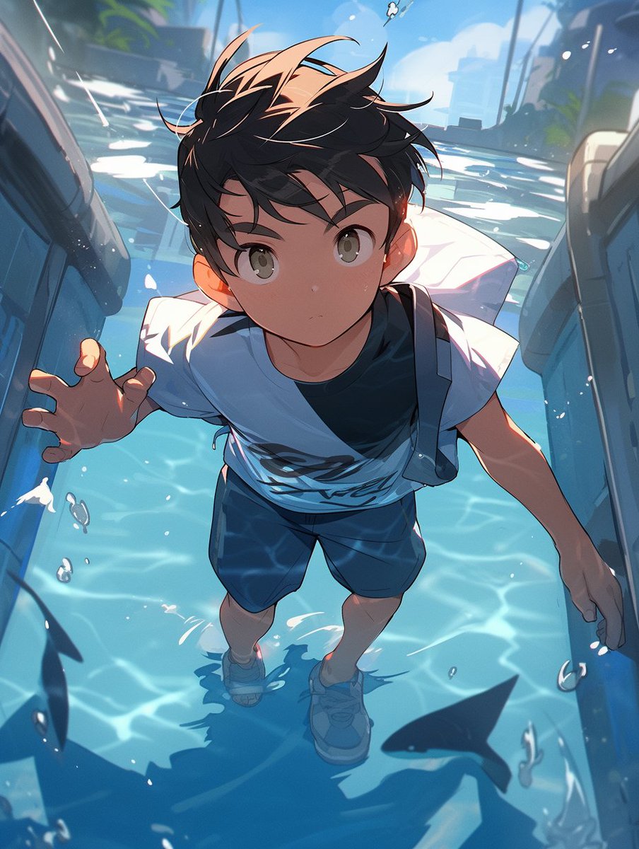 rotasukeAI's tweet image. 暑い日が増えてきたので海を感じたい