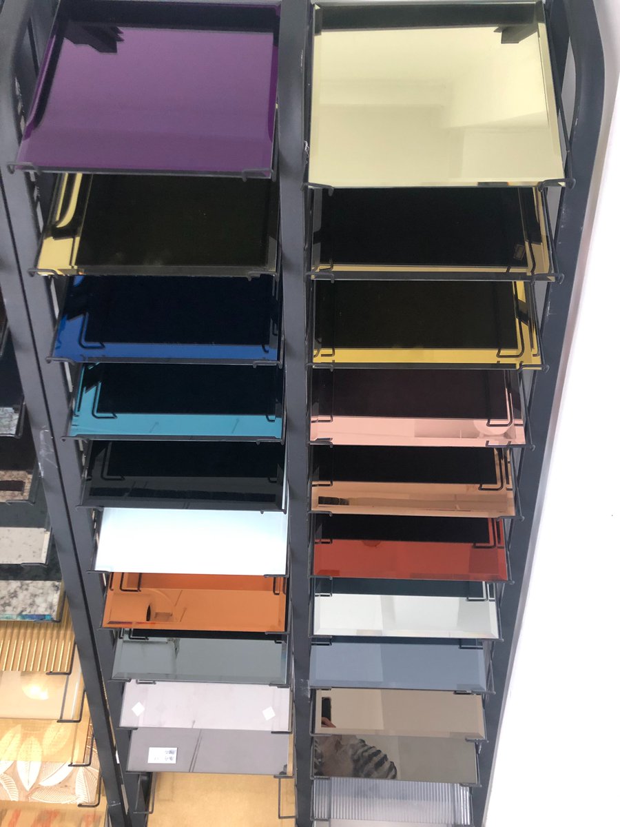 color mirror , beautiful for decoration. welcome to contact wechat/whatsapp:+86 130 8456 5255 #colormirror #patternglass #decorativeglass #buildingglass #architectureglass #tintedglass