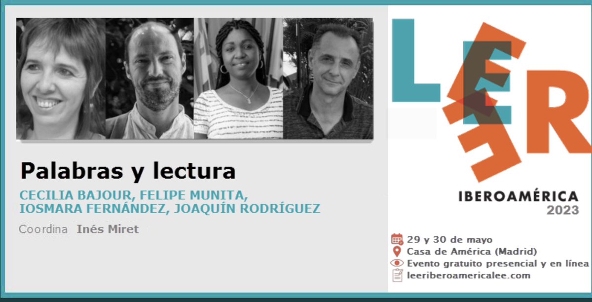 futuroslibro's tweet photo. Mañana, en Casa de América, dentro del ciclo Leer Iberoamérica Lee, Palabras y lectura. En directo en https://t.co/pGjHH9NOVP https://t.co/WGGQjNDPfh