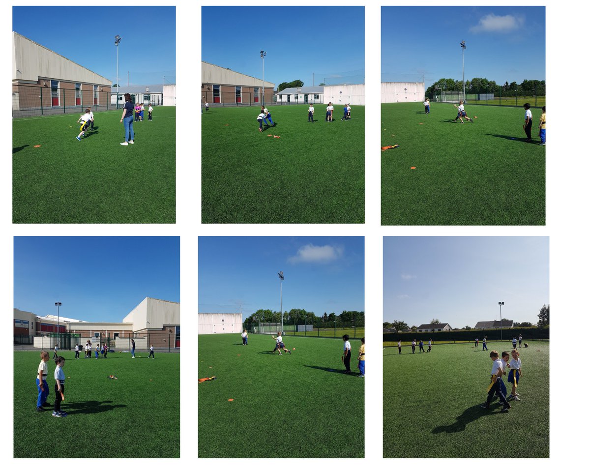 Senior Infants from Nenagh Community National School  enjoyed a super PE session on Friday in Nenagh College. We look forward to more visits from our fellow Tipperary ETB school!
#getactive #tagrugby #lovesport #TipperaryETB