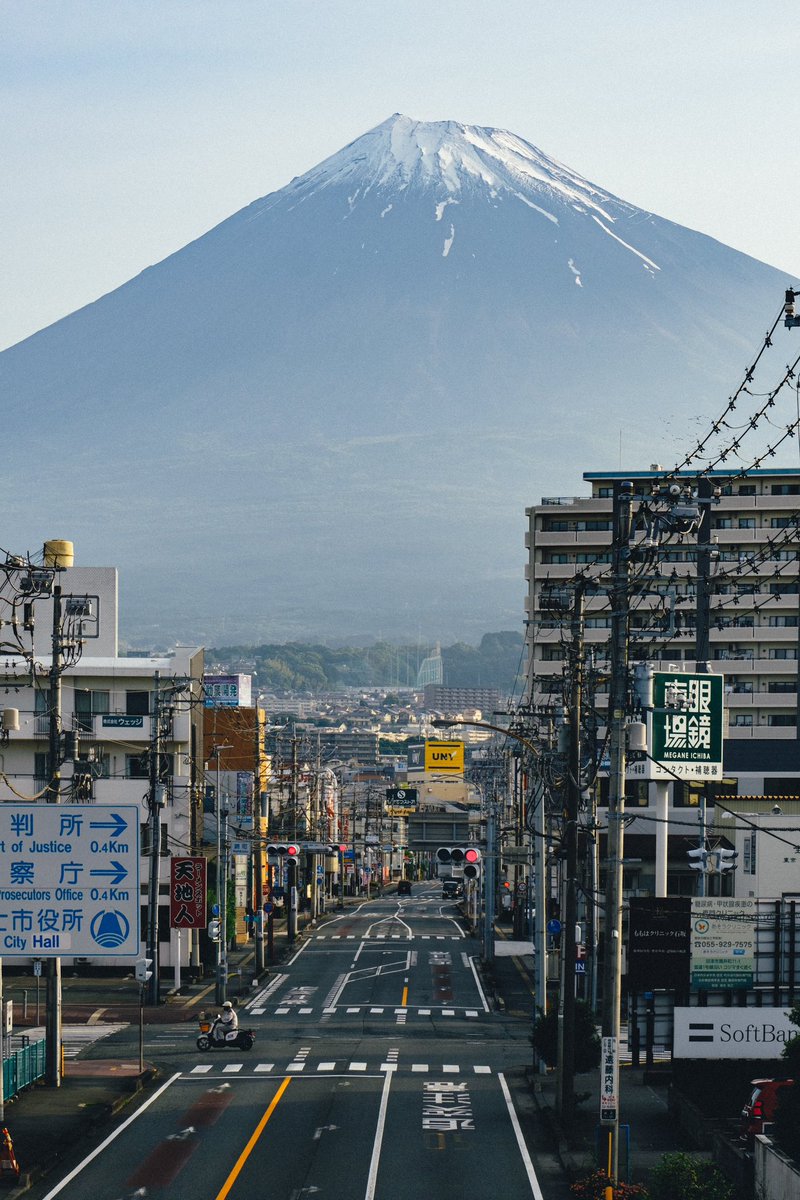 富士山に守られている静岡の街