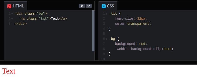 8machy's tweet photo. 1/2
CSS background-clip:text tip👇

If you plan to use background-clip, then it must be set after the background-color. Otherwise it won't work. In this particular case, the order of properties is important.

Took me a while to debug it in @stylifycss.

#css #html #javascript #ui https://t.co/kZYl3Xz7C8