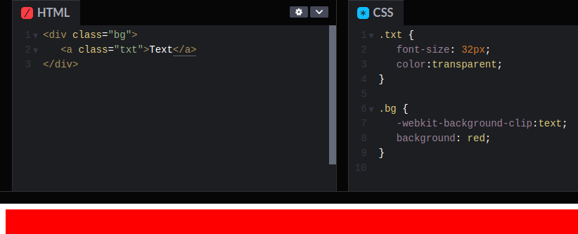 8machy's tweet photo. 1/2
CSS background-clip:text tip👇

If you plan to use background-clip, then it must be set after the background-color. Otherwise it won't work. In this particular case, the order of properties is important.

Took me a while to debug it in @stylifycss.

#css #html #javascript #ui https://t.co/kZYl3Xz7C8