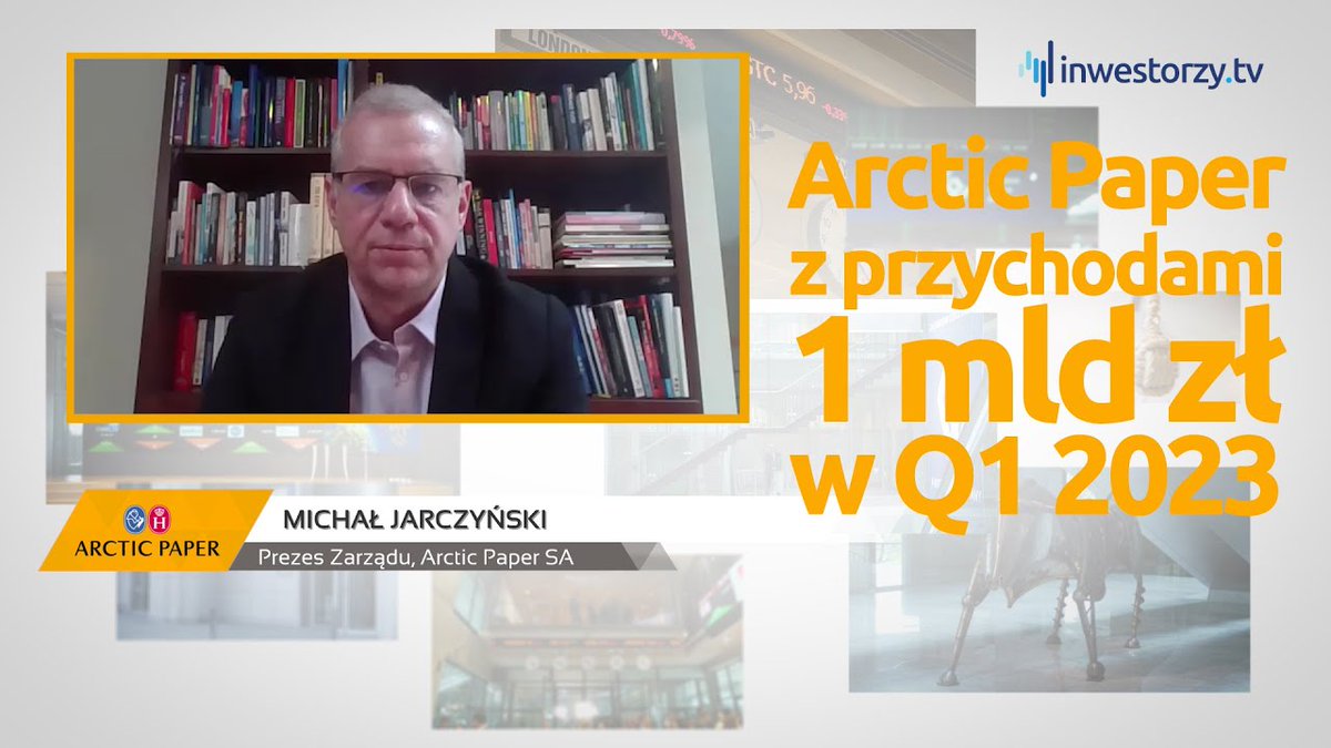 inwestorzy_tv's tweet photo. Michał Jarczyński, @ArcticPaper: Wysokie marże pozwoliły nam na uzyskanie bardzo przyzwoitego wyniku w pierwszym kwartale: 
https://t.co/3kC4ziqd2L 

#inwestorzytv #GPW #ArcticPaper #ATC #papier #celuloza #Rottneros #giełda https://t.co/dDVyFVkjDH