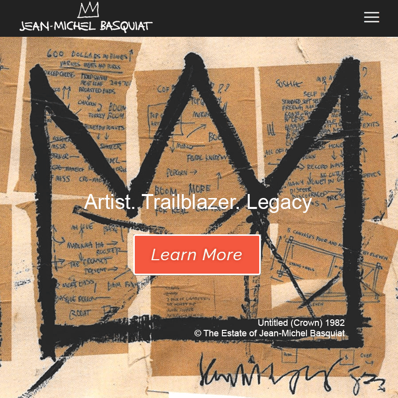 Today’s Web Award goes to Basquiat.com thanks to its excellence in quality, originality, design & content.
Congratulations @JMBKingPleasure

#WebAwards #StreetArt #WallArt #Artist #Trailblazer  #Basquiat #Art #Design #Web #Award #Like #NFT #AI #Creativity #Inpiration